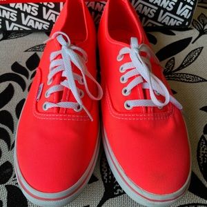 New in box (neon) Coral Vans